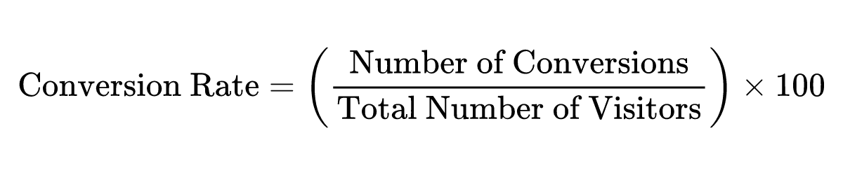 Conversion rate formula
