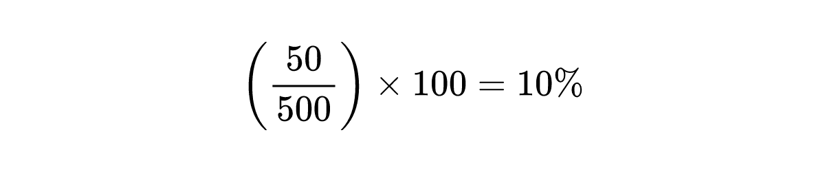 Conversion rate math example