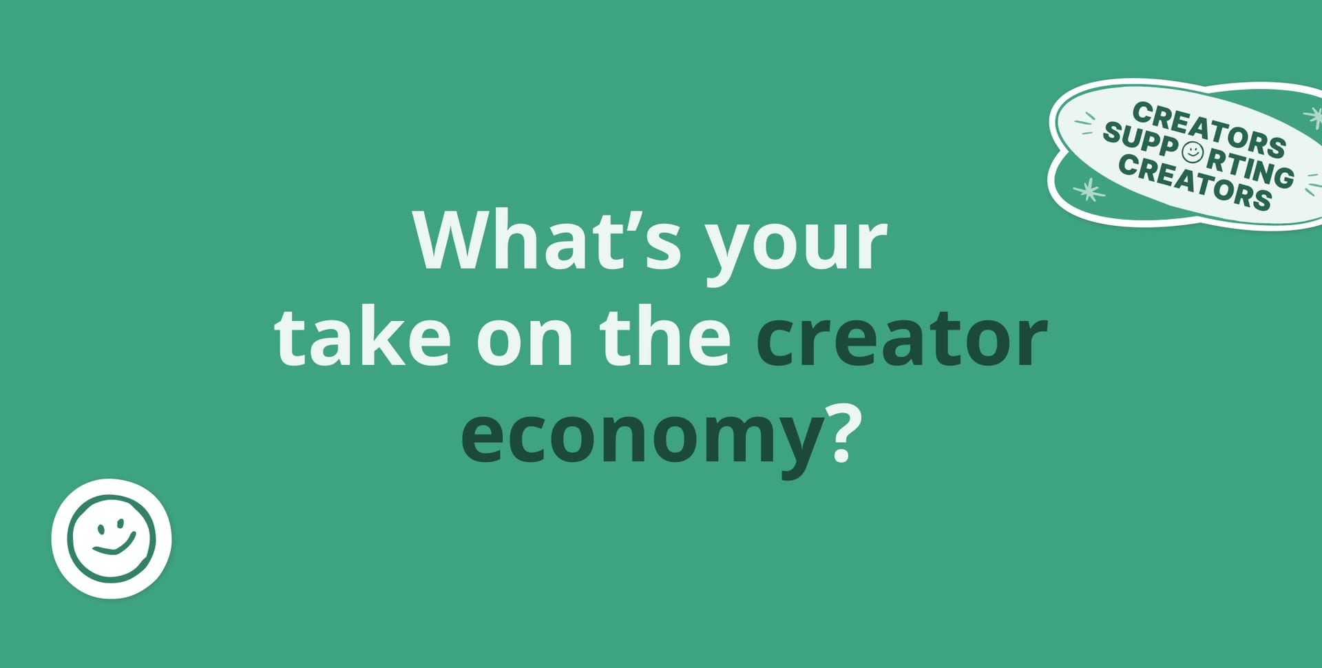 Share your experience as a creator