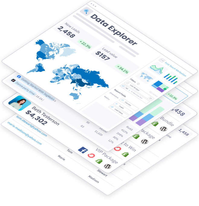 SegMetrics dashboards stack