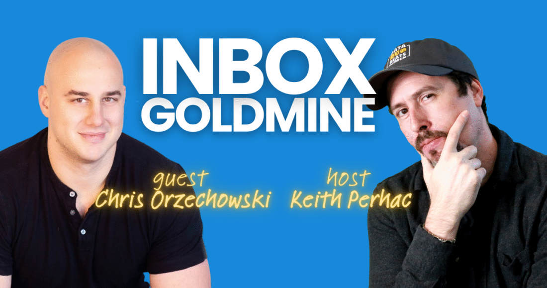 Inbox Goldmine - Episode 11 of Data Beats Opinion podcast - Guest Chris Orzezchowski - banner image